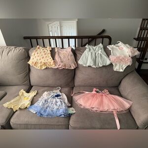 0-3 Month Baby Girl Dress Bundle